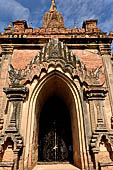 Bagan Myanmar. Sulamani temple. Details of the facade. 